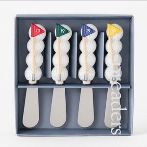 Harbor East 19th Hole Spreader set 4 Stainless Steel Spread Knives NEW